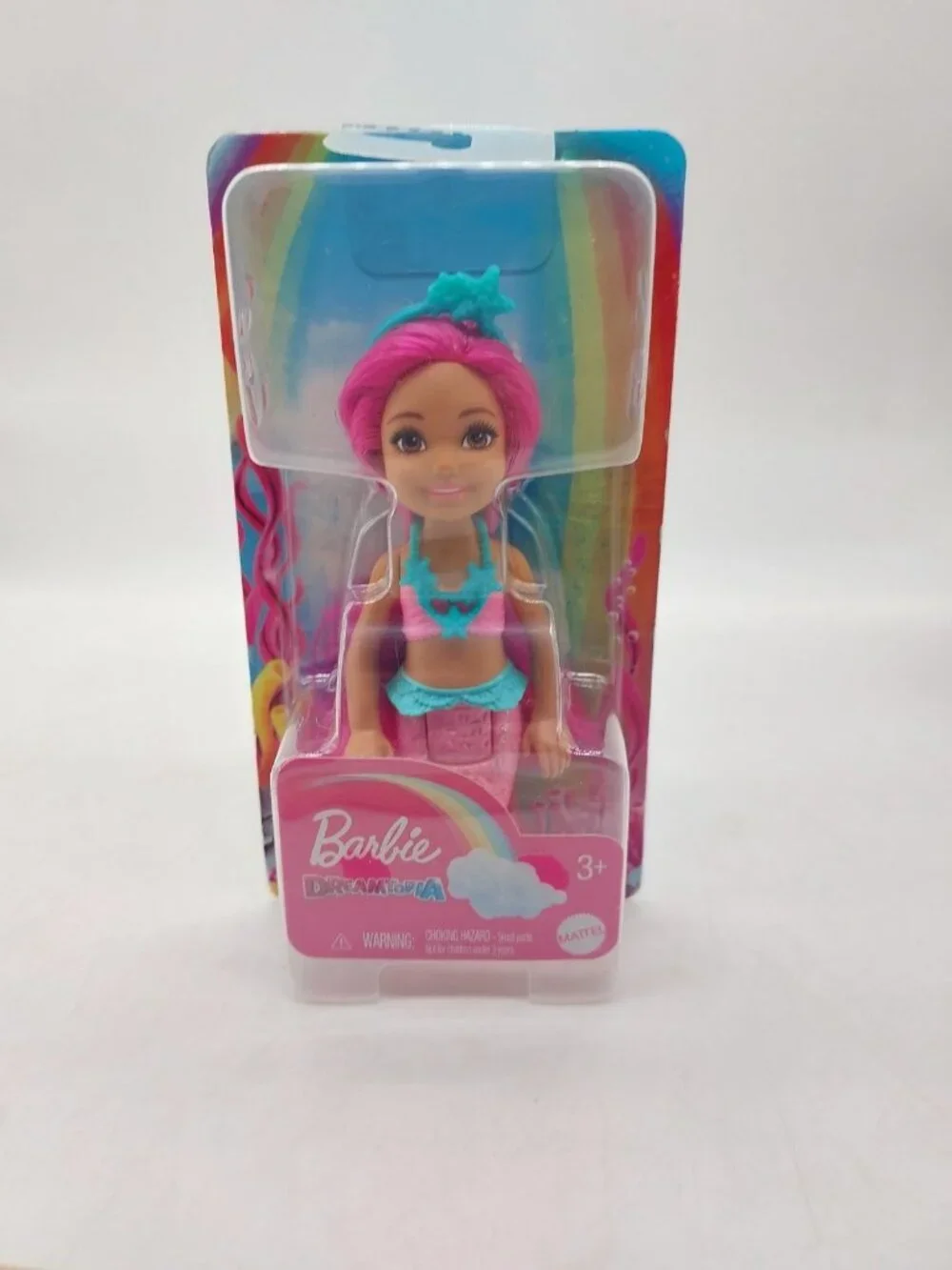 Barbie Dreamtopia Chelse Mermaid Doll Pink Hair Toy 5